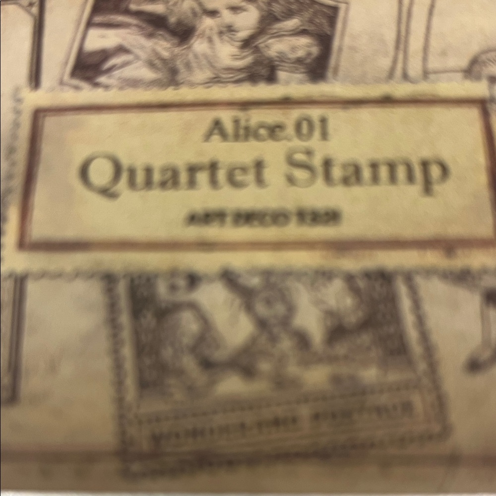 Alice Quartet Stamp Set in tins - Picture 8 of 8